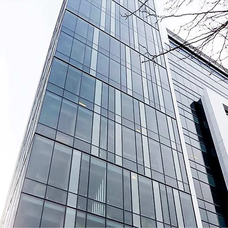 Bức tường rèm khung bán ẩn