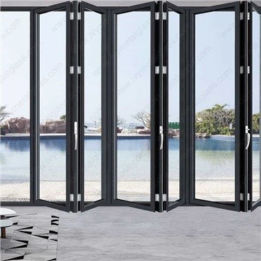 Cửa gấp hai lần bằng nhôm nặng
